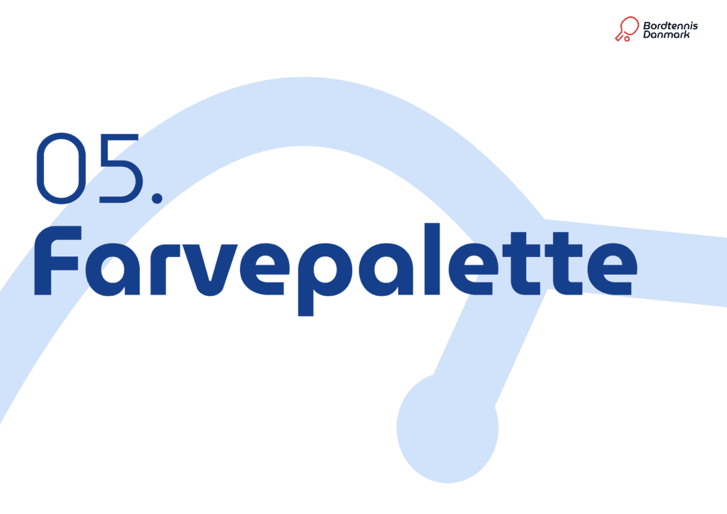 Bordtennis Danmark design guidelines