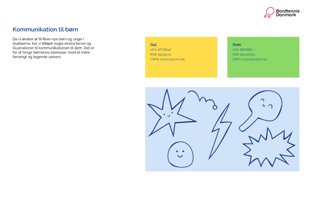 Bordtennis Danmark design guidelines