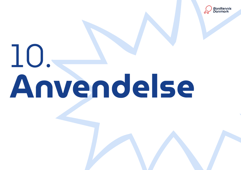 Bordtennis Danmark design guidelines