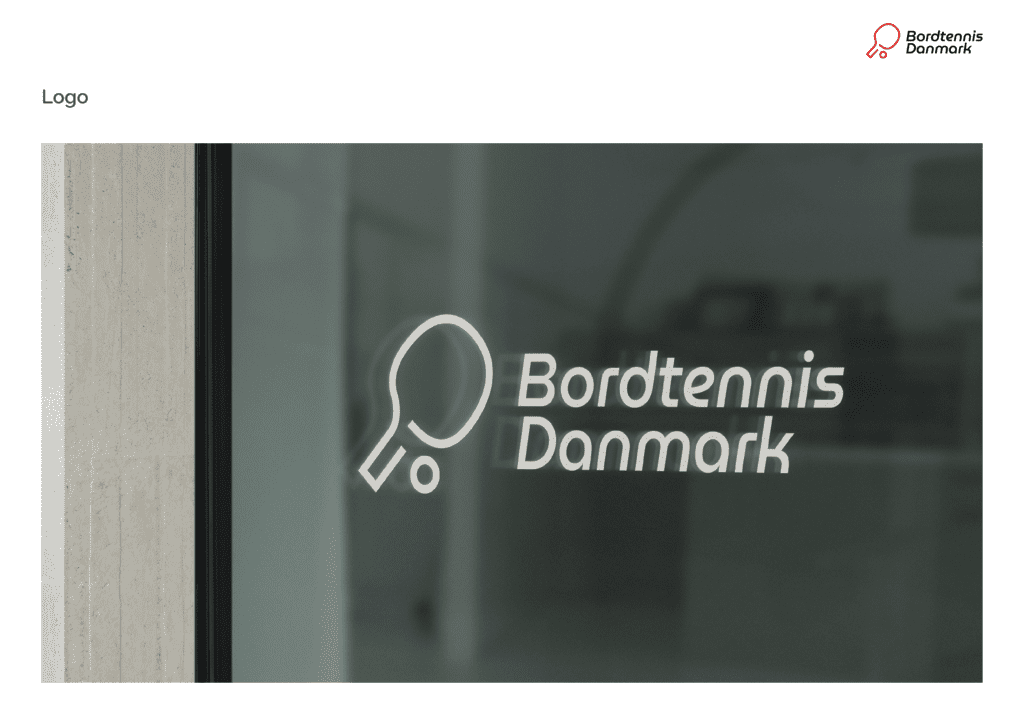 Bordtennis Danmark design guidelines