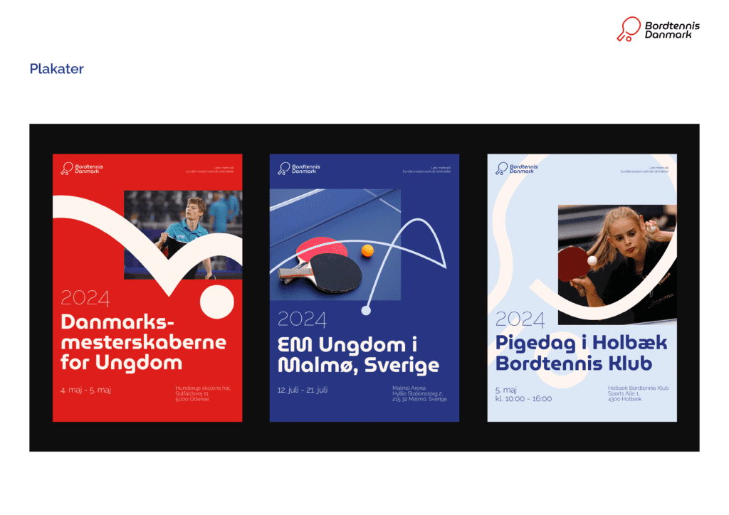 Bordtennis Danmark design guidelines