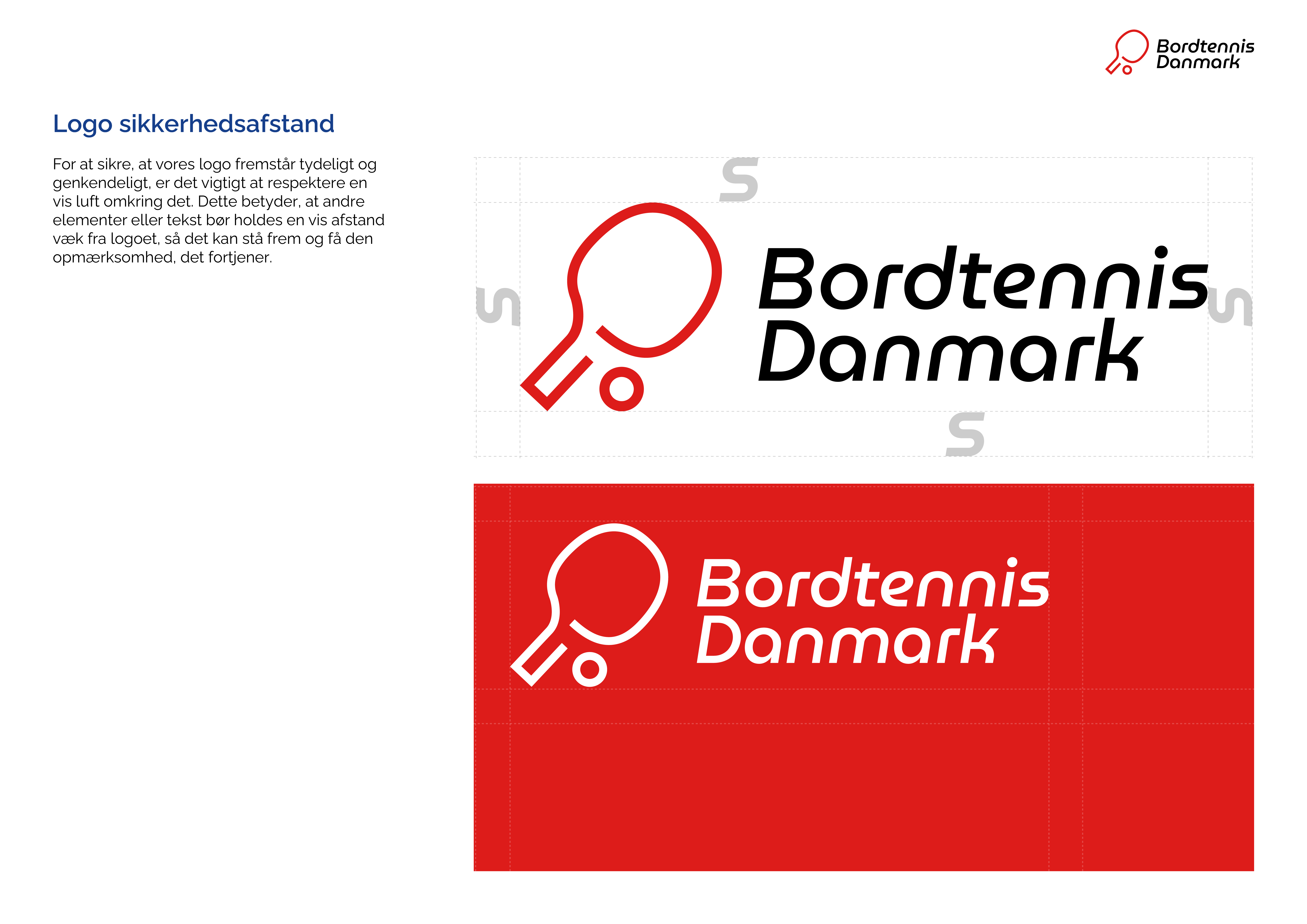 Bordtennis Danmark design guidelines