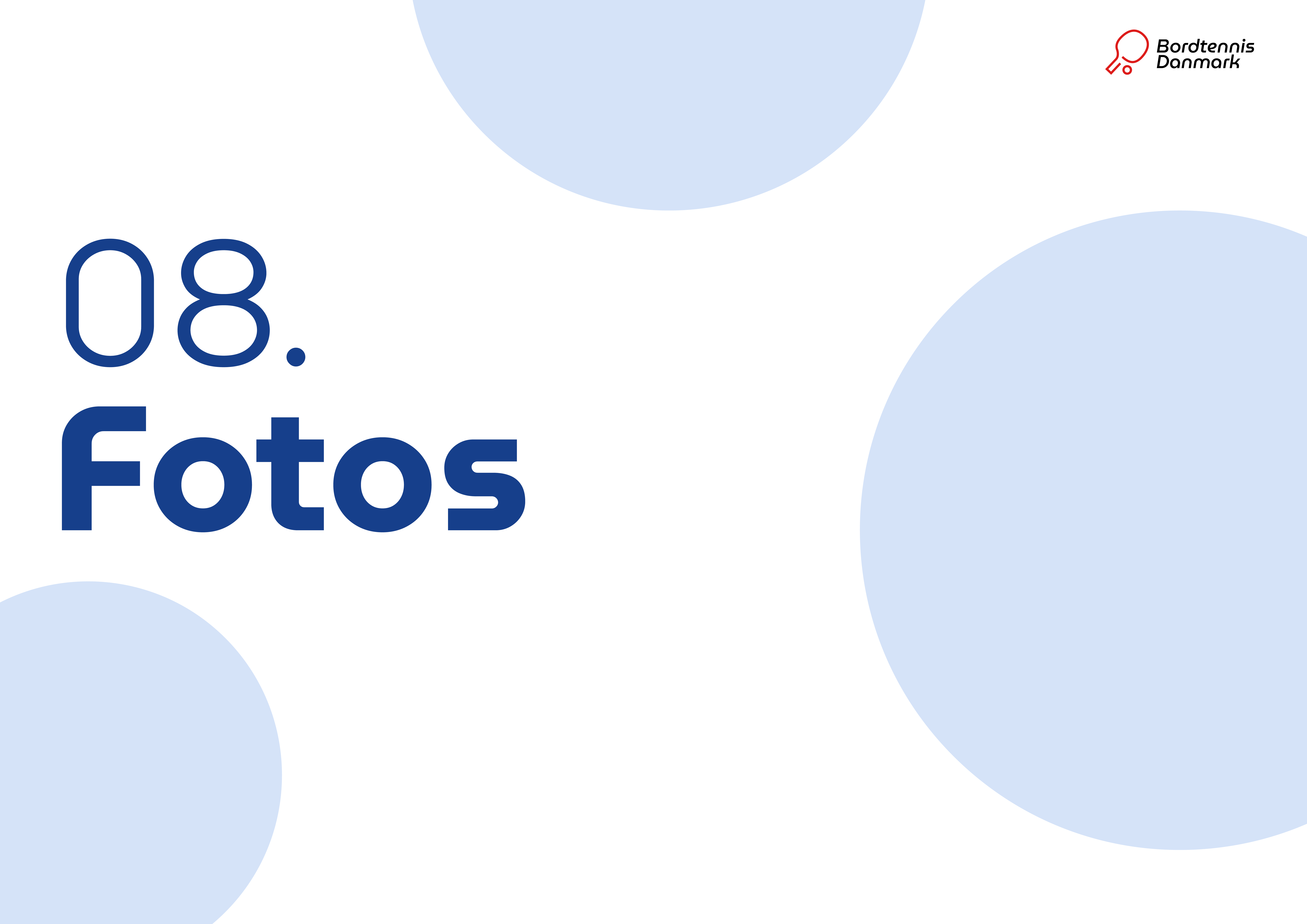 Bordtennis Danmark design guidelines