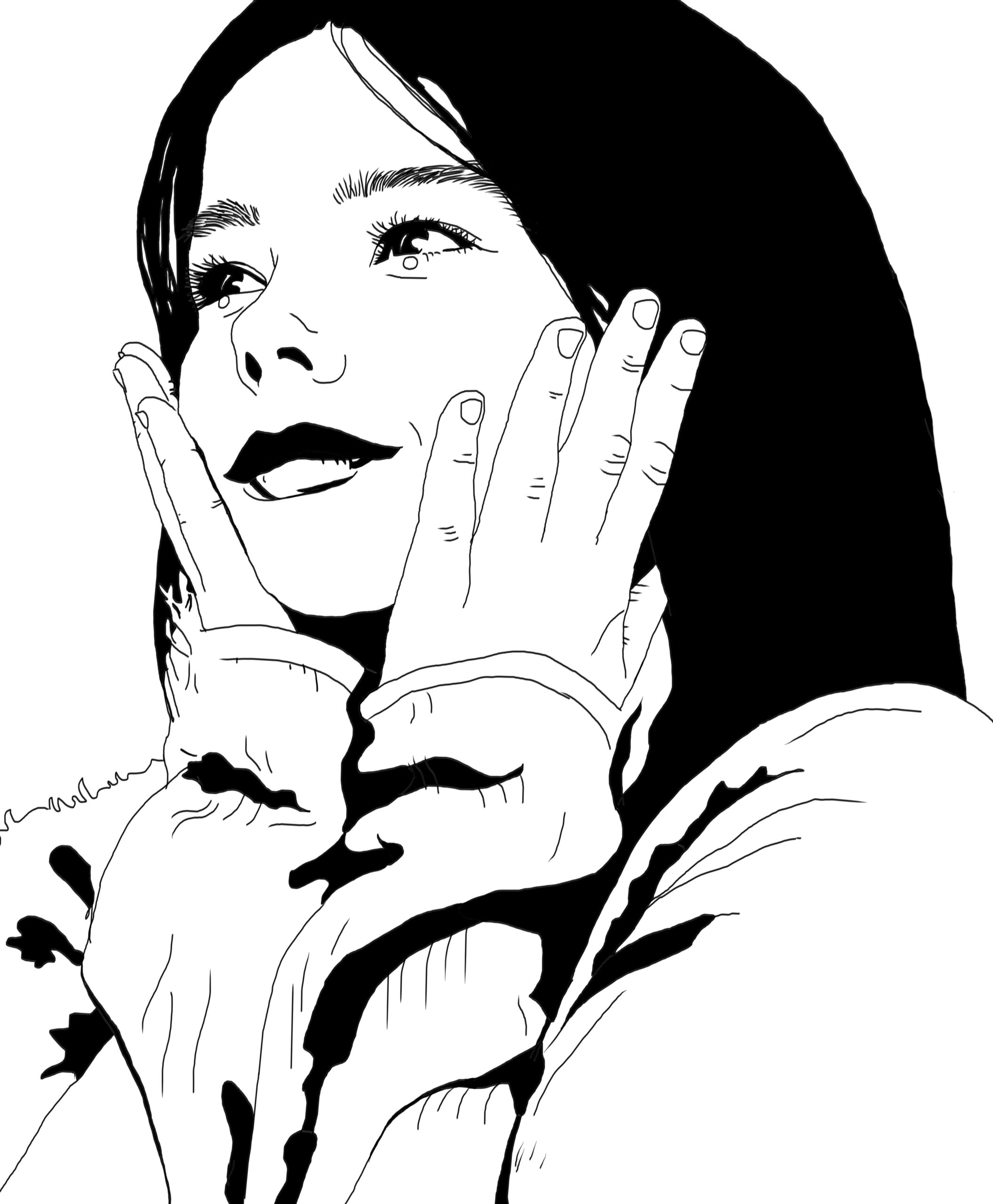 Bjork drawing