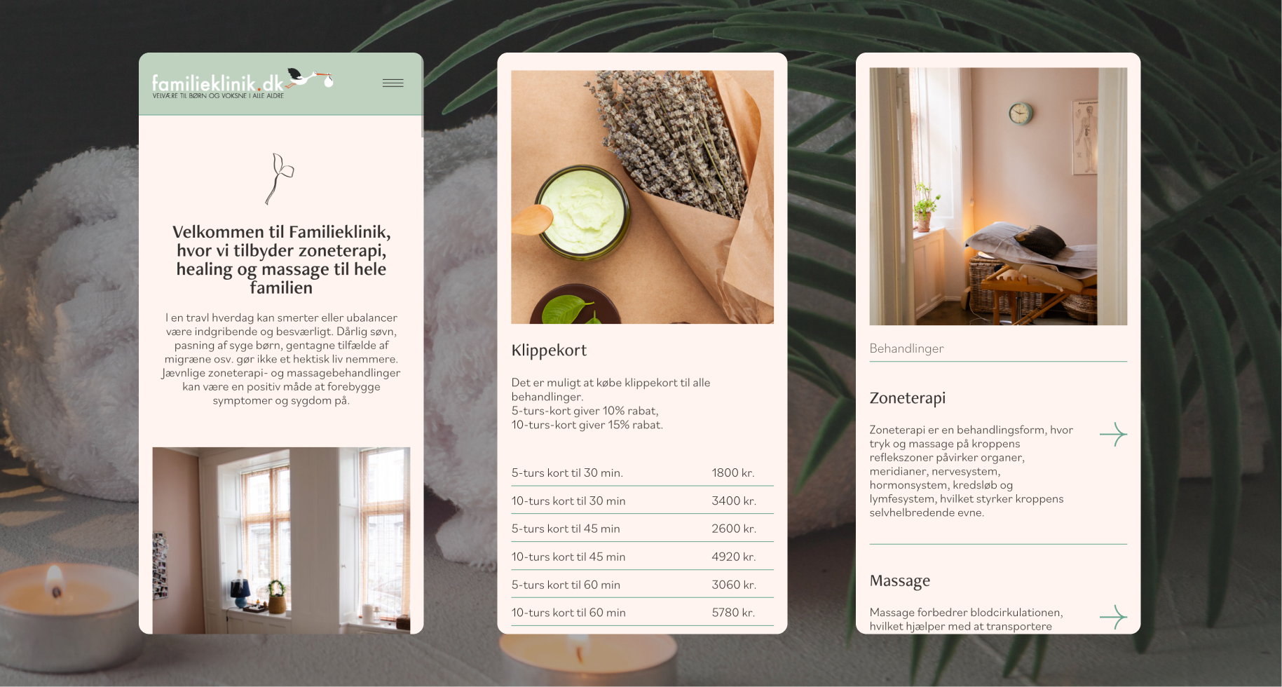 Familieklinik website