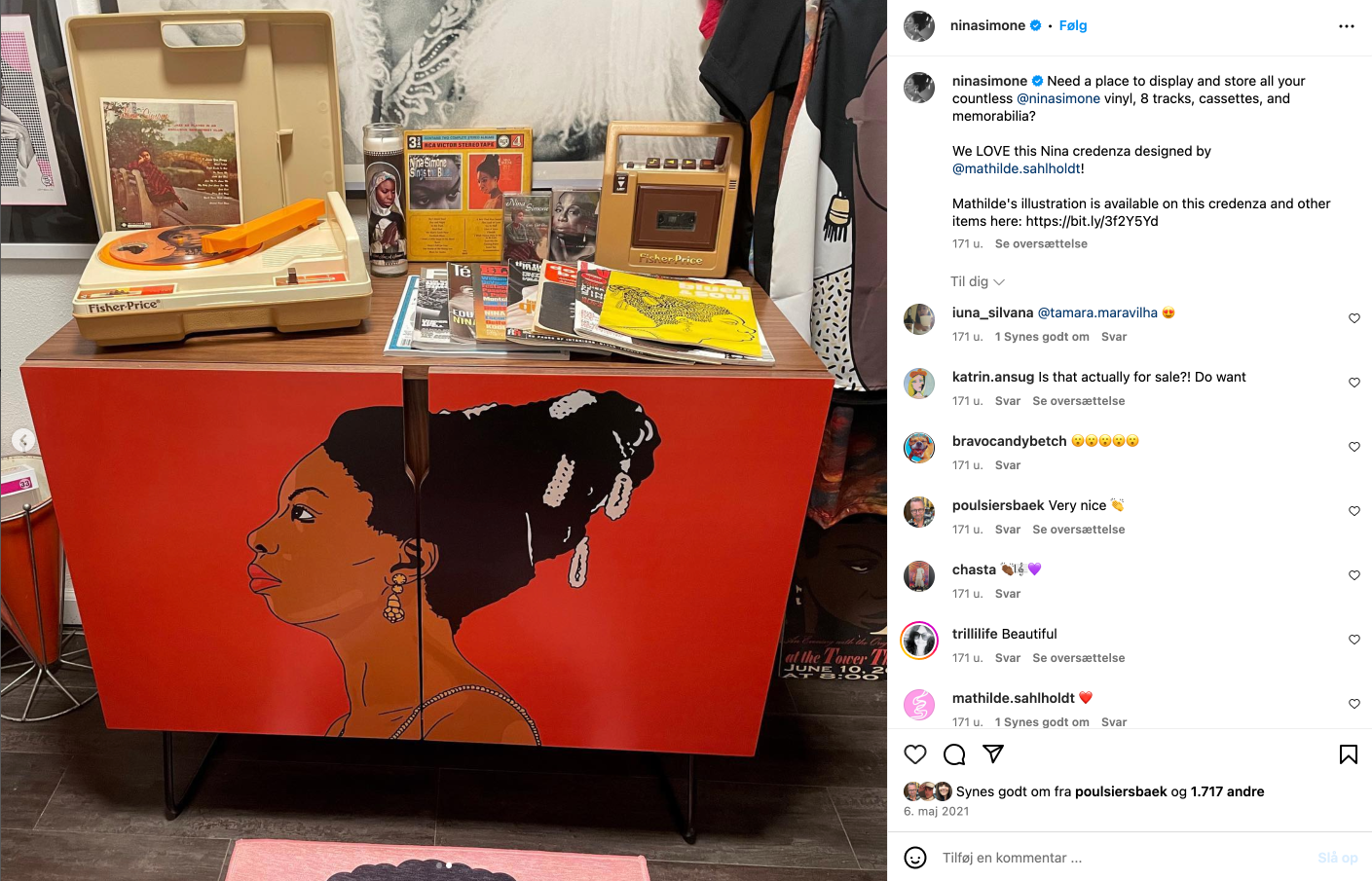 Nina Simone drawing instagram
