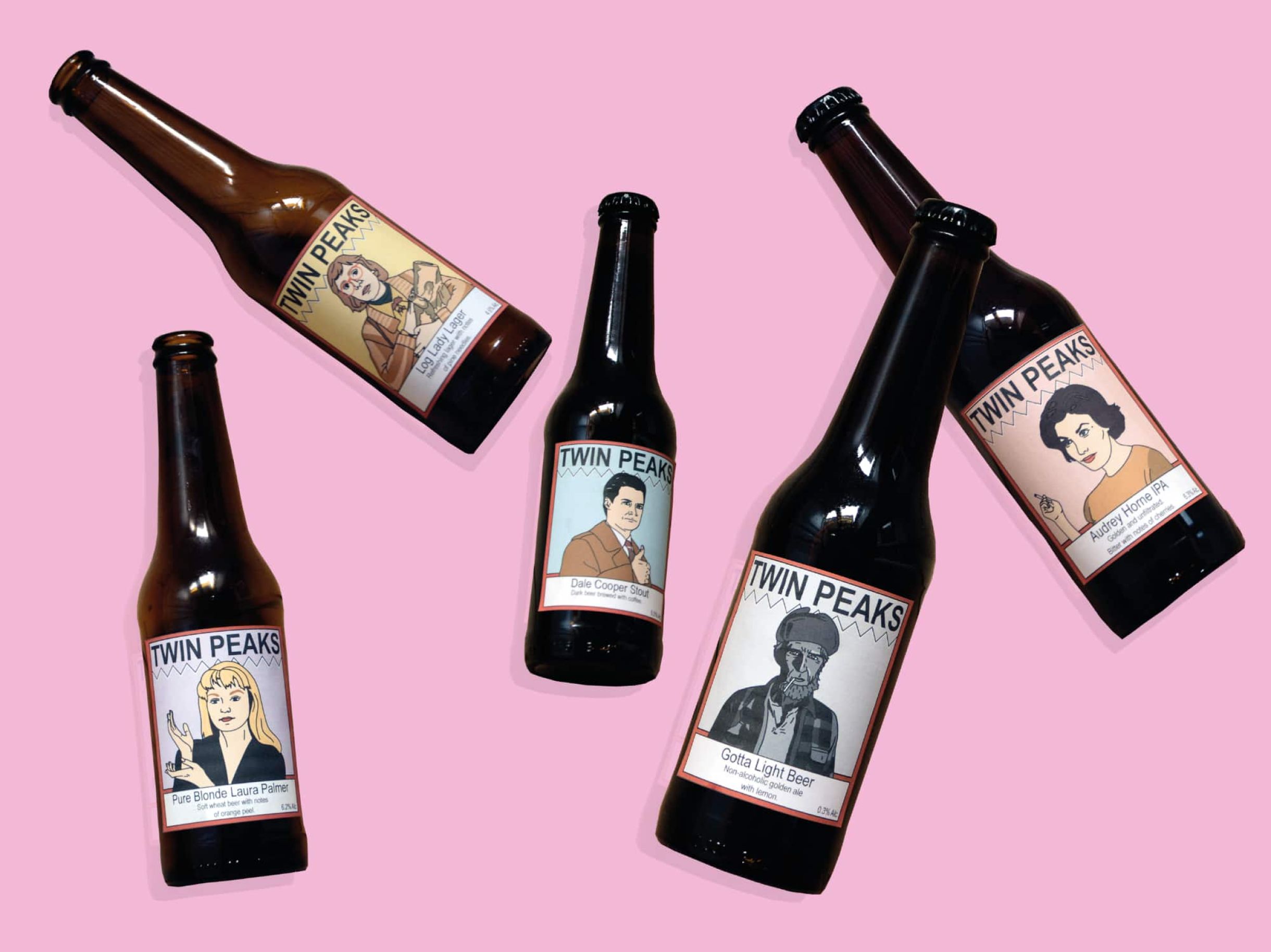 Twin Peaks beer labels